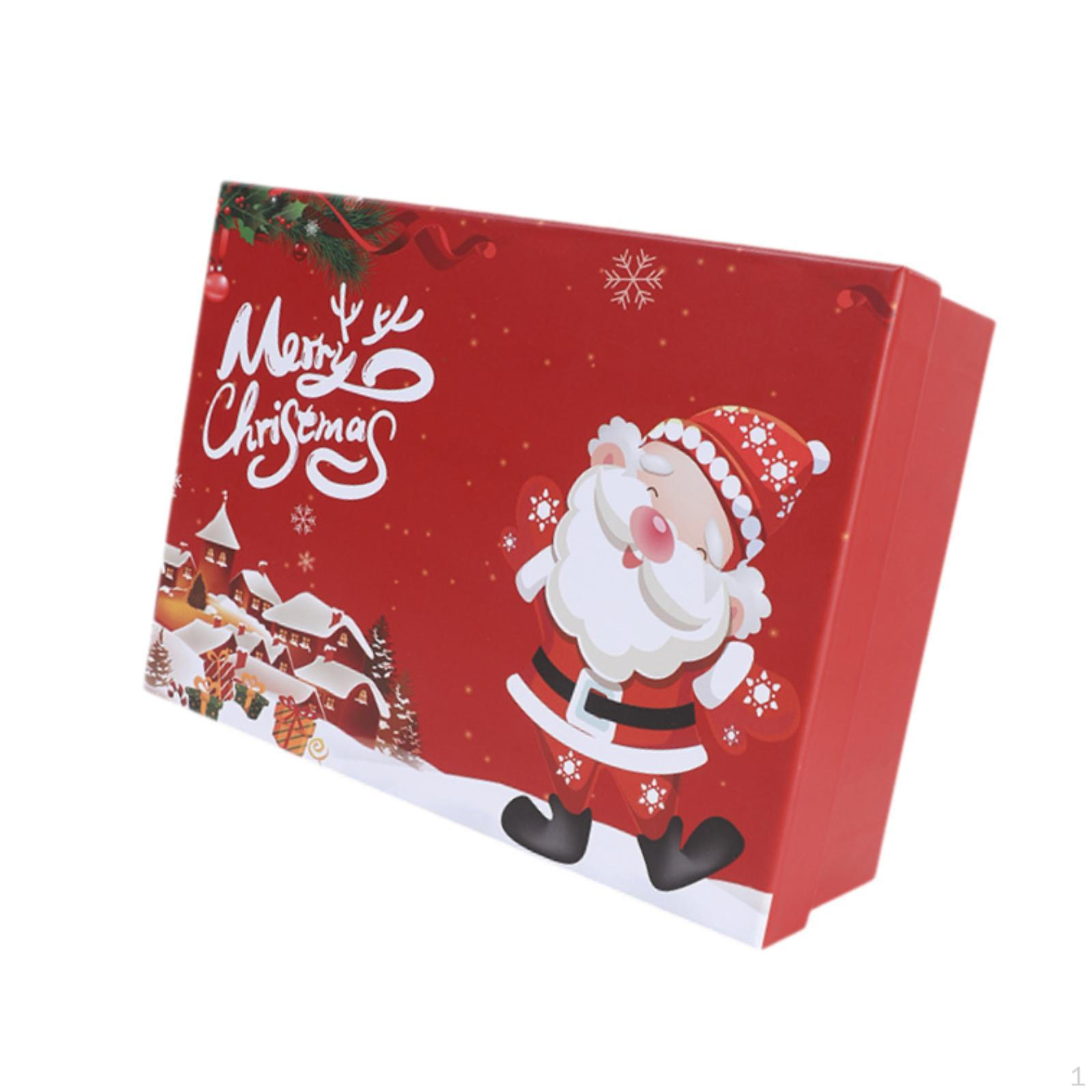 

Рождественская подарочная коробка, украшение на елку, декоративное украшение для вечеринки по упаковке подарков