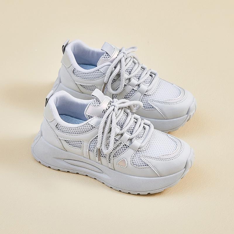 New Dad Shoes for Women In Summer Student Sports and Casual Shoes Mesh Breathable and Enhancing Height