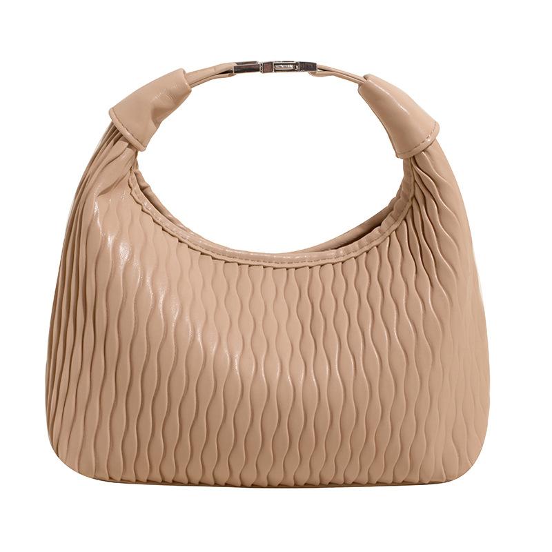 Geantă de mână stil străin pentru femei, trend, texturată, casual, geantă de umăr, culoare solidă, temperament, geantă mesager