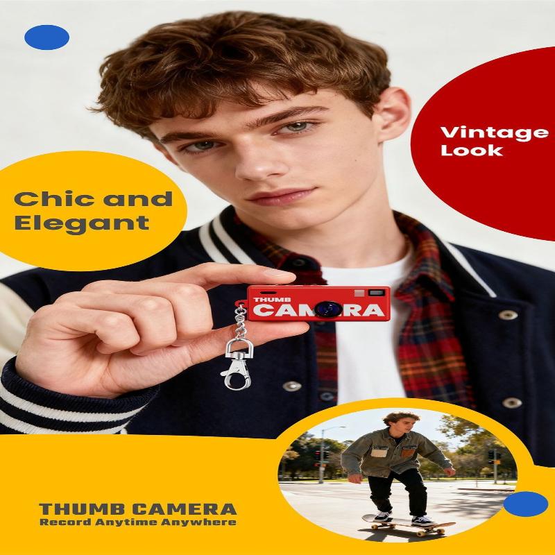 Digital Camera 0.96 Inch Keychain Camera Retro Support Memory Card 1080P Very Small Camcorder Video Recorder With Flash