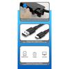 SEAMETAL Car USB Fan Dual Head Cooling Air Fan Independent Switch 3-Speed 360 Degree Adjustable Auto Headrest Fan for Rear Seat Mass Air Flow 3
