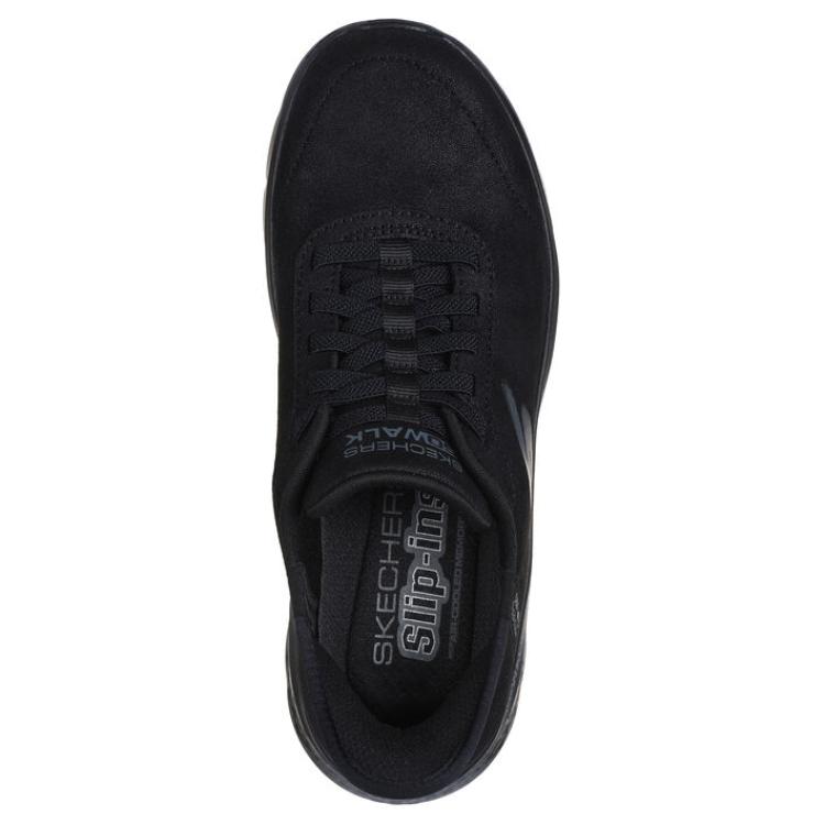 Skechers Go Walk Flex Soft Comfortable Low Top Casual Shoes Women Sneaker Black 124837-BBK