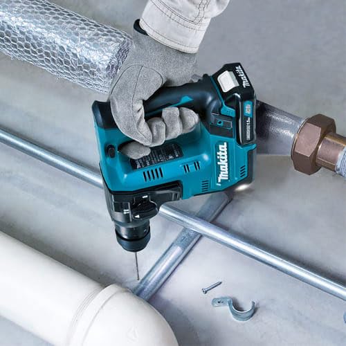 Makita Rechargeable Hammer Drill 14mm with Battery and Charger HR140DSHX 10.8V SDS+
