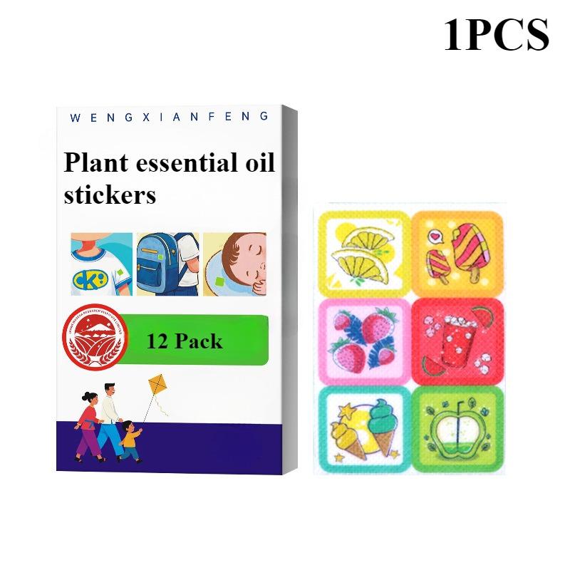 24Pcs one bag , plant  formula summer  cartoon  anti-mosquito sticker, suitable for pregnant women,   babies and children