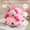 Weighted Axolotl Plush Stuffed Animal Gentle Pink 9.8 Inch Pillow Toy Designed for Adults 0.8 Lbs Adorable Present