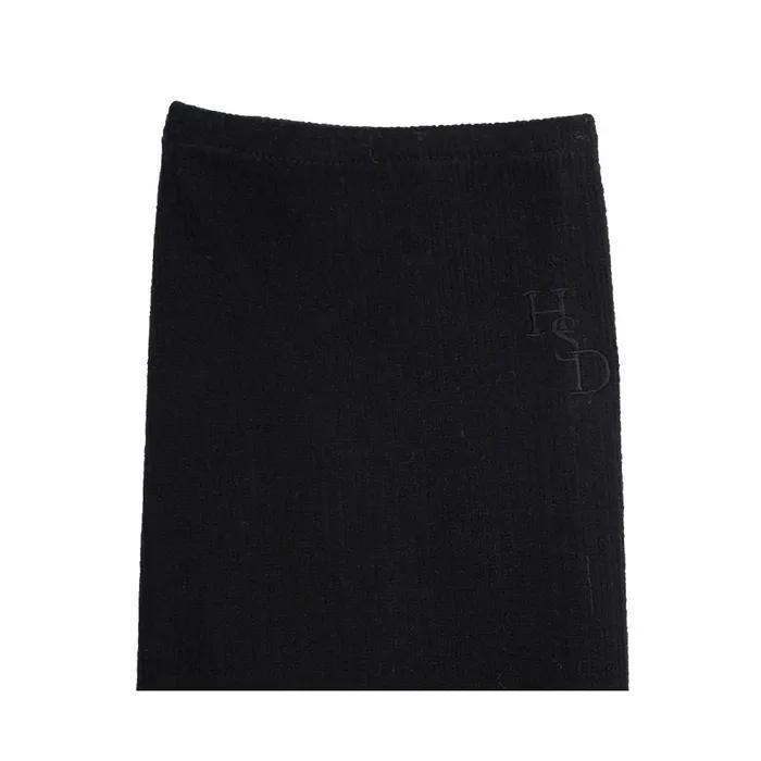 Cancan Lace Embroidered Leg Warmers_Black