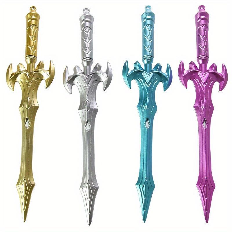 Back To School Season 10pcs 0.5mm Anime National Style Sword Shape Gel Pen Creative Weapon Shape Water Pen Prize Gift Signature Pen