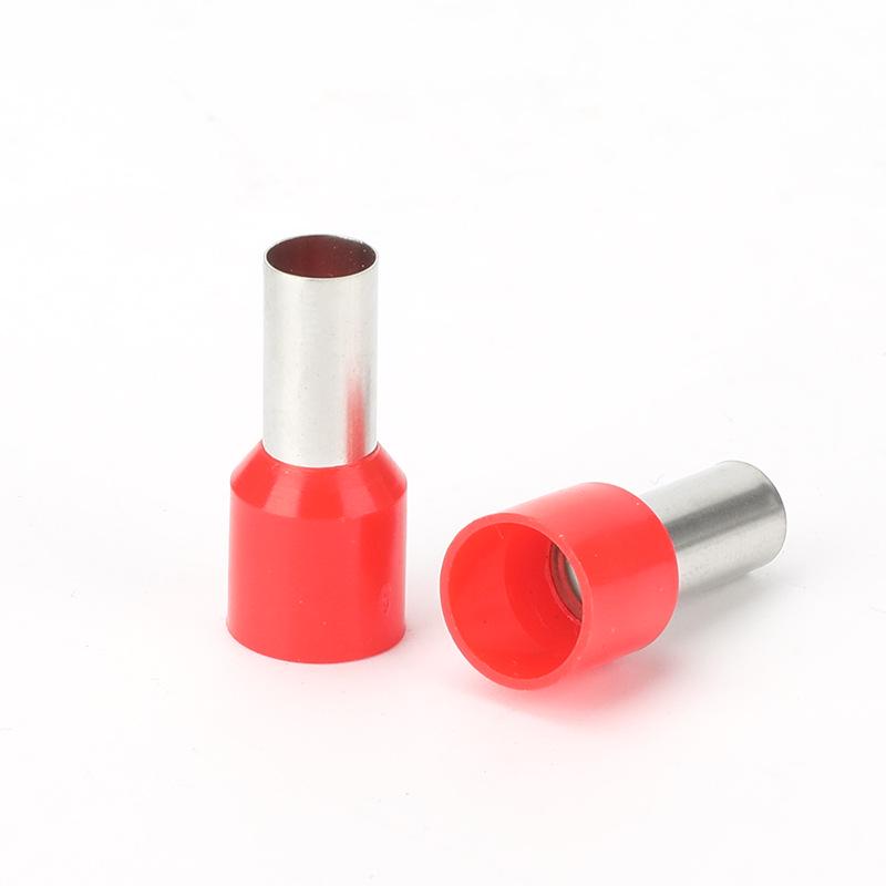 E1008 Pre-Insulated Pin Terminal, European Crimp Copper Wire Lug Socket