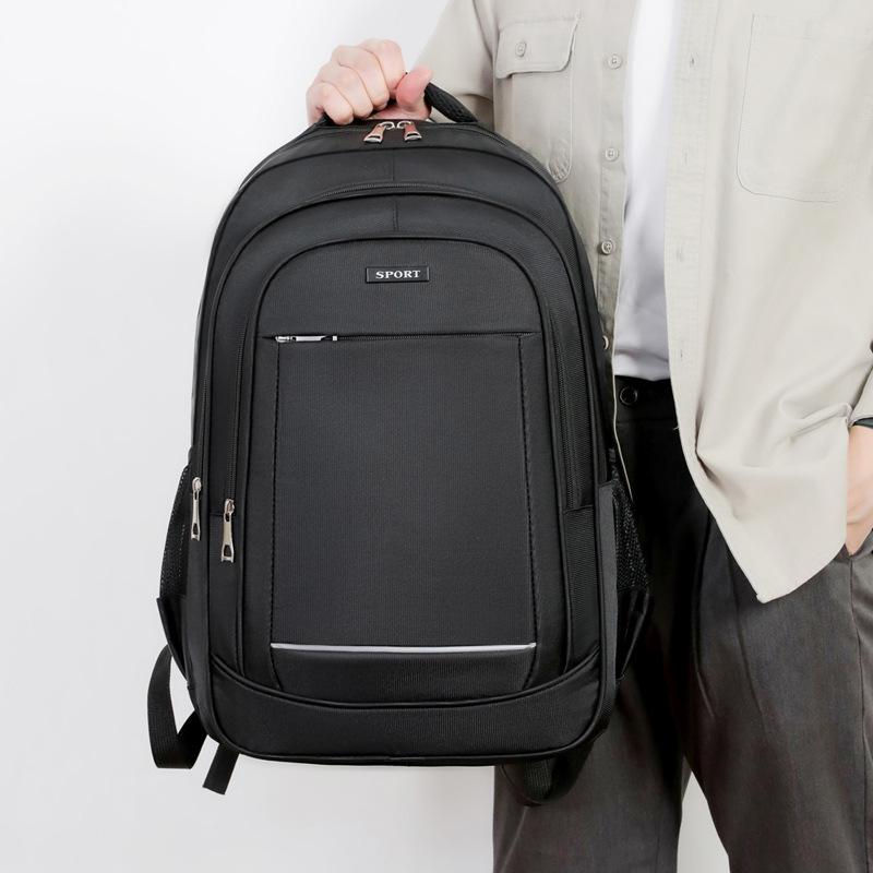Men's Fashion Laptop Backpack - Large Capacity, Simple Design, Ideal for Students and Commuters.