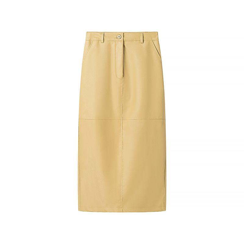 

Kaslead Новое поступление Женская одежда Модный стиль Модный Минималистичный Декорация пуговицами Длинная верхняя одежда Костюм с юбкой Skirt L