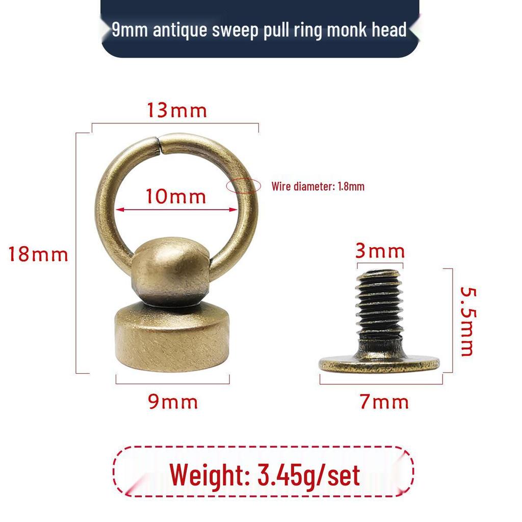 Makeup & Accessories Kit: Lipstick Bag, Nipple Stud, D-Ring/D-Buckle Tools, Monk Head Bag, DIY Screws