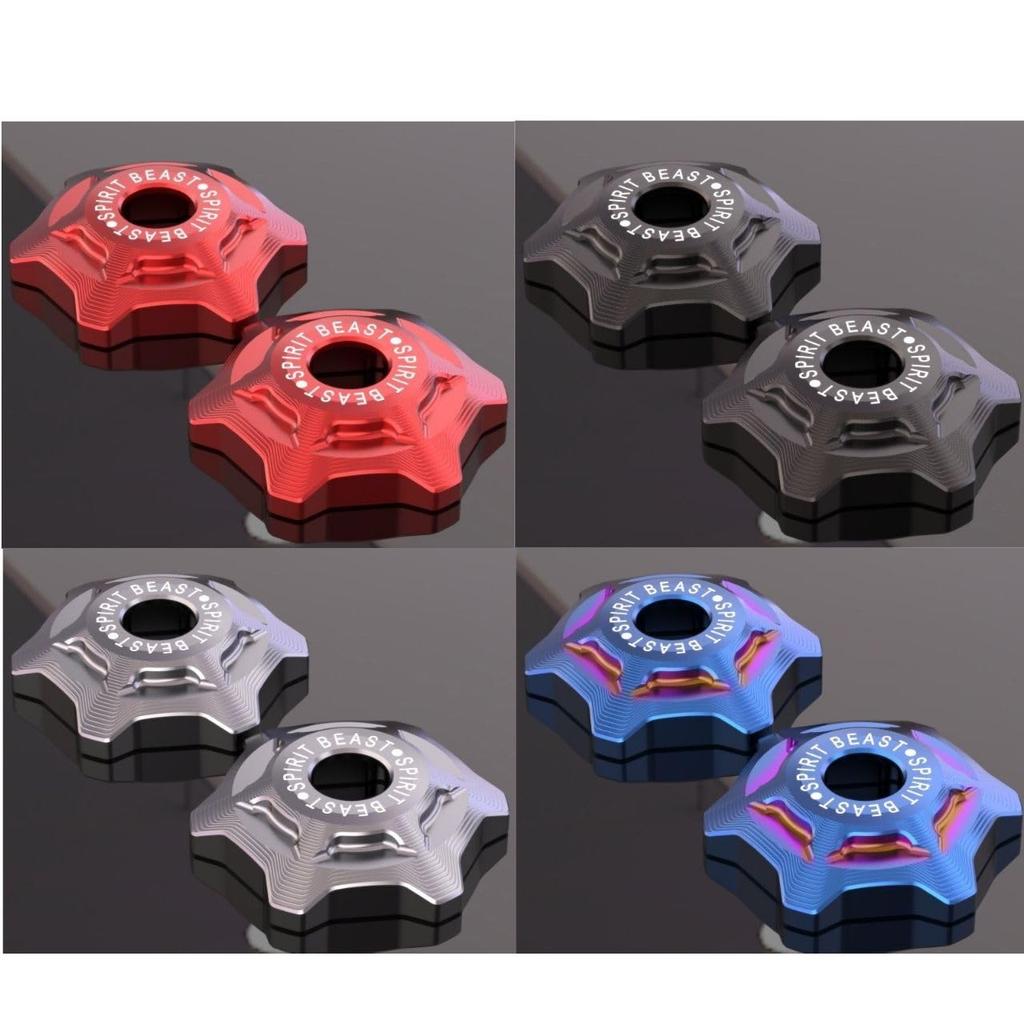 [SEVEN EBISU] Z900RS Custom Front Fork Top Cap Cover Parts Left & Right Set Bike Accessories (Titanium Color)