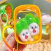 Adorable Jinnew Scream Vegetable Keychain Set Cute Plush Food Gifts Pendant