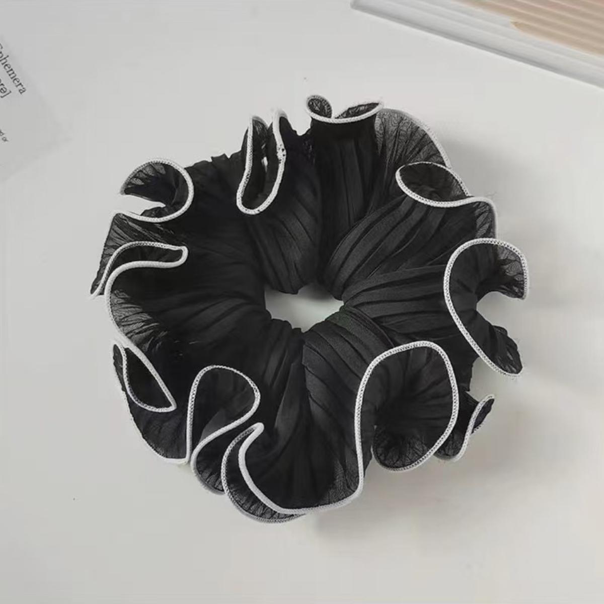 

1 шт. плиссированное кольцо для волос в виде толстой кишки, супер сказочное украшение для волос в виде пилюли, резинка для хвоста, повязка на голову, модная и универсальная резинка для волос