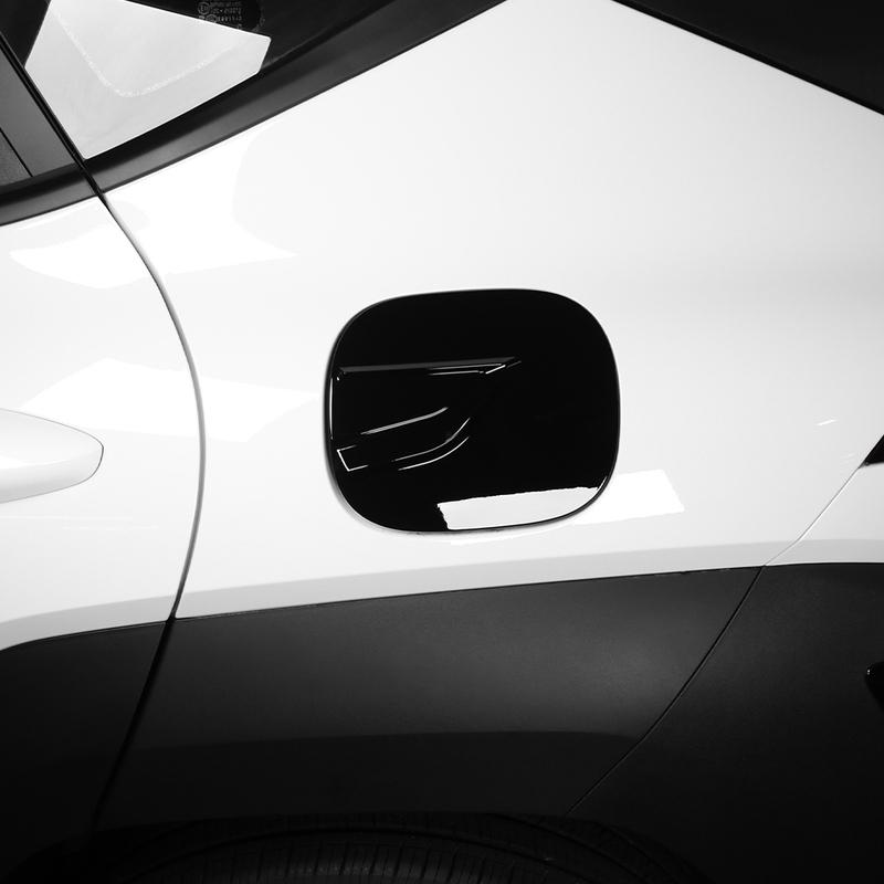 Cars Accessories Gas Tank Cover For Hyundai KONA SX2 2024-2026 Black Carbon Fiber Car Decoration Styling Upgrade Modify A Car