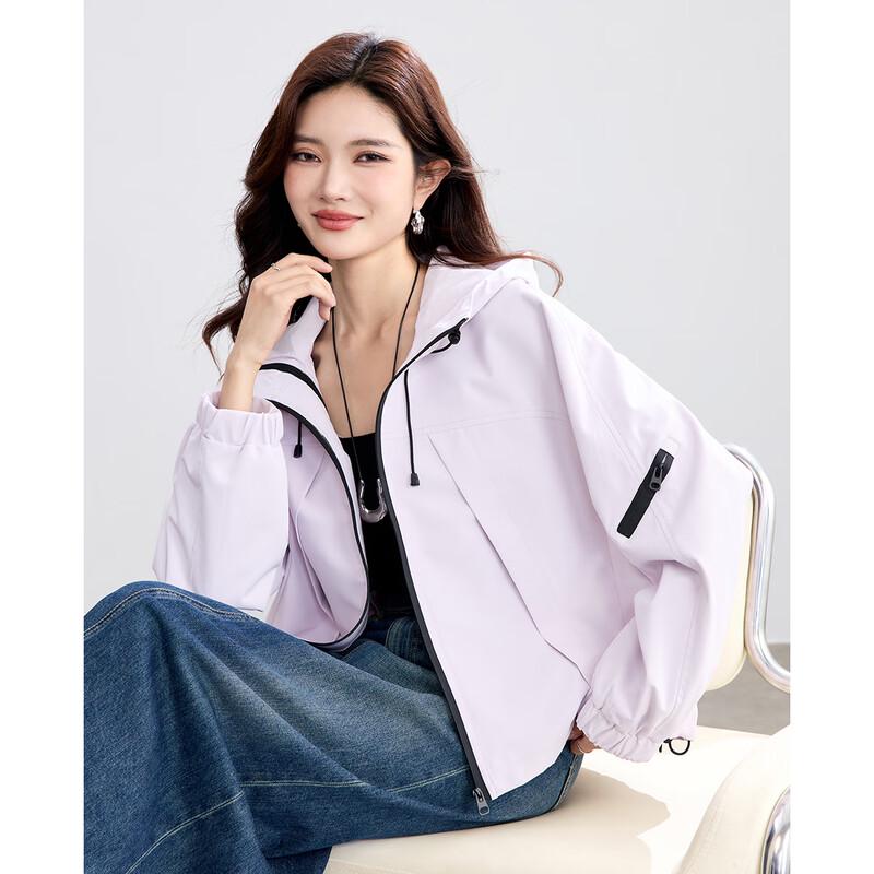 Женская повседневная ветровка с капюшоном TERRE BLEUE XL