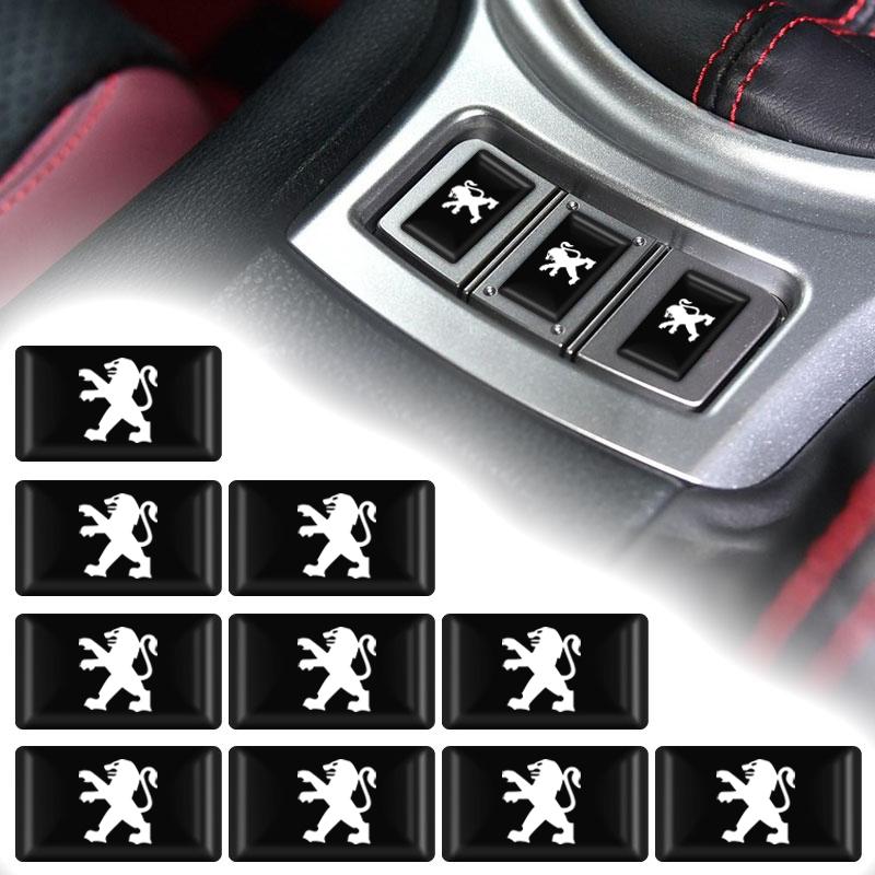 Car Interior Badge Sticker Steering Wheel Dashboard Decal For Peugeot 108 406 407 408 206 207 208 306 307 308 508 Accessories