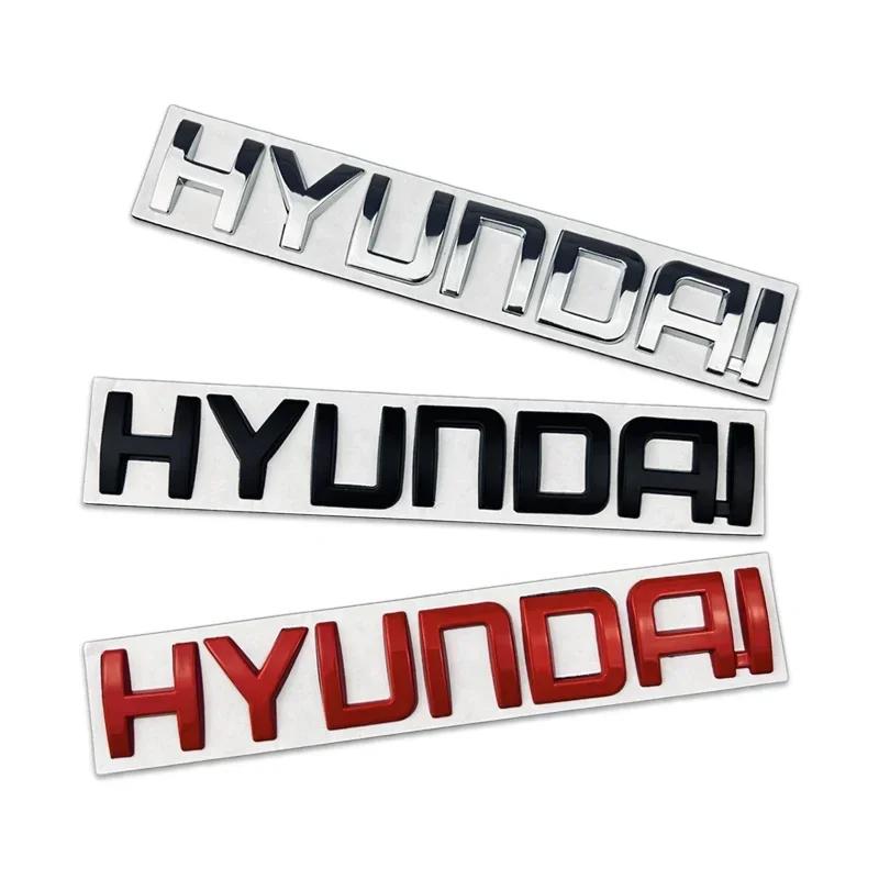 ABS Car Rear Trunk Letter Emblem for Hyundai Logo I40 I30 I10 I20 IX35 IX20 Solaris Tuscani Tuscon Sonata Santafe Tail Sticker 22ll