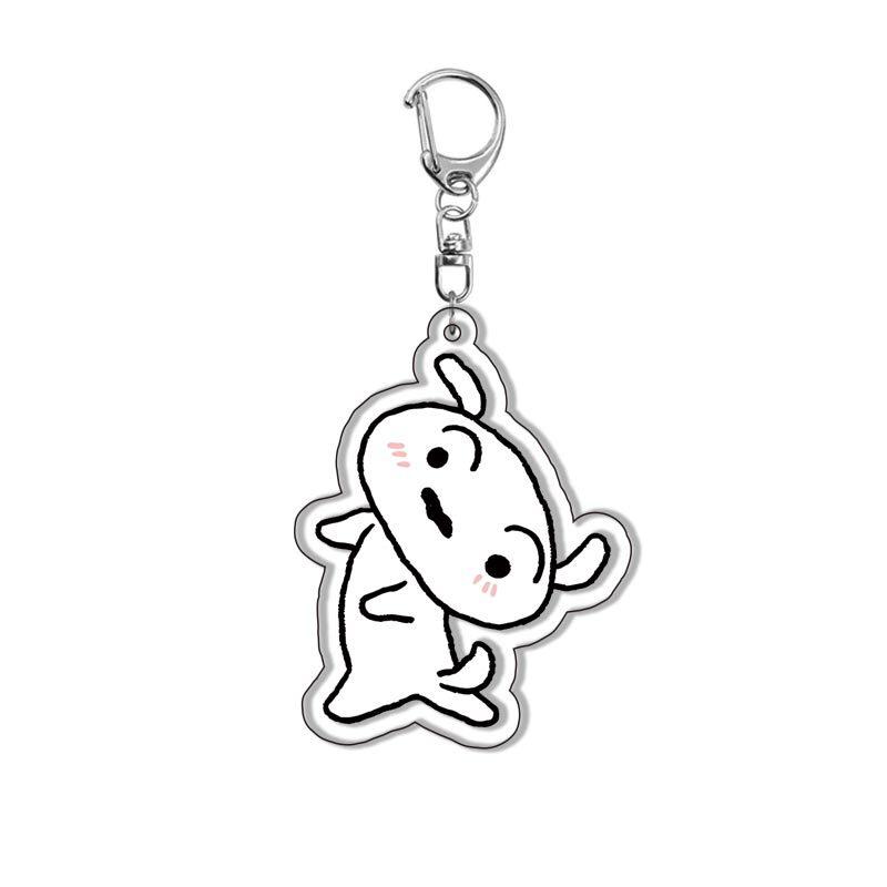 Crayon Shin-chan Acrylic Double Sided Keychain Shinnosuke Nohara Misae Nohara Cartoon Charm Anime Peripherals Cute Cartoon