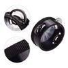 4 Inch Wooden Radiant Tambourine Handbell Hand Drum with Single Row Jingles Reflective Drum Head Percussion Instrument