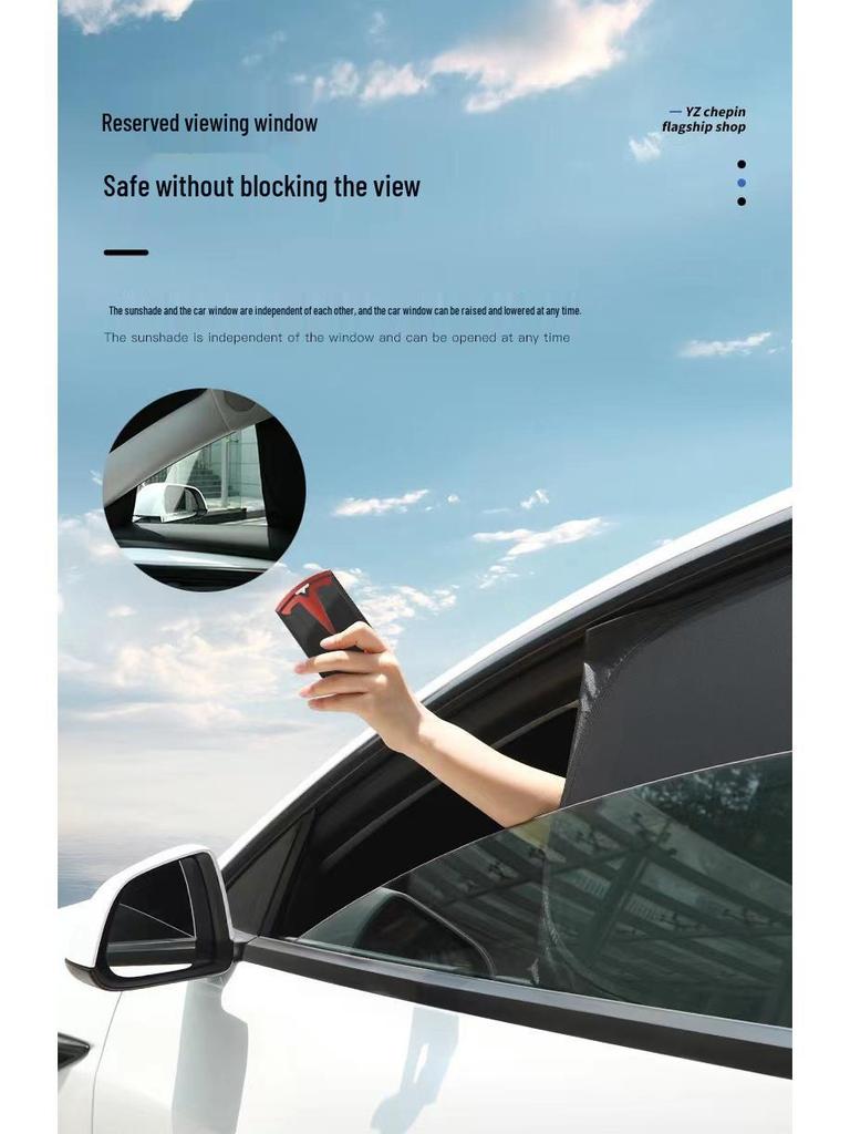 Xiaomi SU7 Sunshade Car Window Visor: Heat Insulation & Privacy Curtain for Car Interior