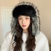 Winter Versatile Imitation Mink Hair Cold Proof Lei Feng Hat Japanese Retro Hat Casual Warm Hat Big Head Surround Head Hat