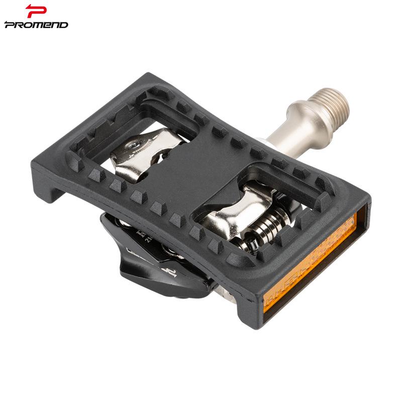 Mountain Bike Pedal Cleats Converter: Clipless To Flat with Straps & Reflectors