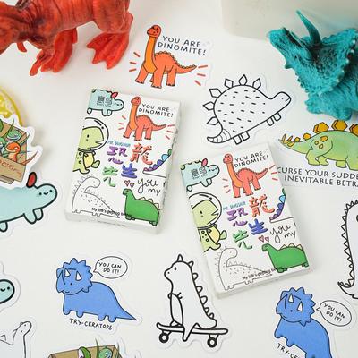 30 stücke Niedlichen Cartoon Dinosaurier Aufkleber Set Mini Dekoration Klebstoff für Album Tagebuch Kinder Geschenk