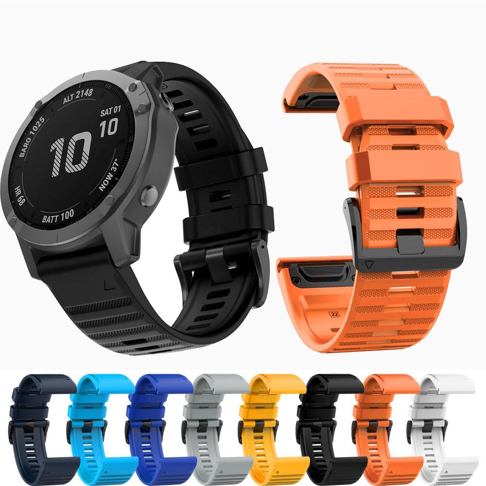 QuickFit 22mm 26mm Strap for Garmin Epix Gen 2 Silicone Band for Garmin Fenix 7 7X 5Plus 6XPro Enduro 2 Bracelet Watchband