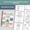 Instantly Available Cute Monster Emotional Management Workbook for Kids – 50 Pages