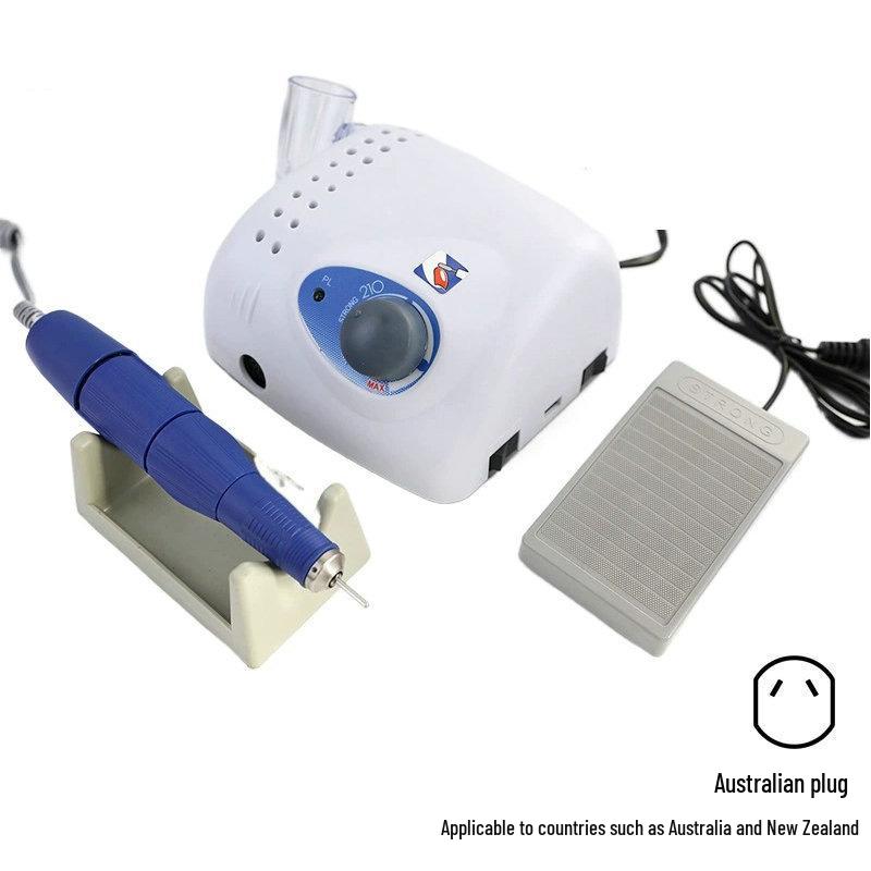 High-Speed 35,000 RPM Nail Drill: Gel Polish & Cuticle Remover, Cool Grinding