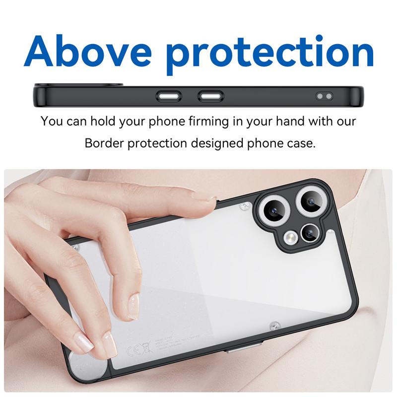 For Nothing CMF Phone 2 Pro Case Nothing CMF Phone 2 Pro Cover Funda Shockproof Clear PC + TPU Silicone Protective Phone Cover
