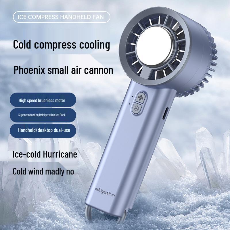 Portable USB Rechargeable Cartoon Mini Fan with Long Battery Life for Summer Cooling