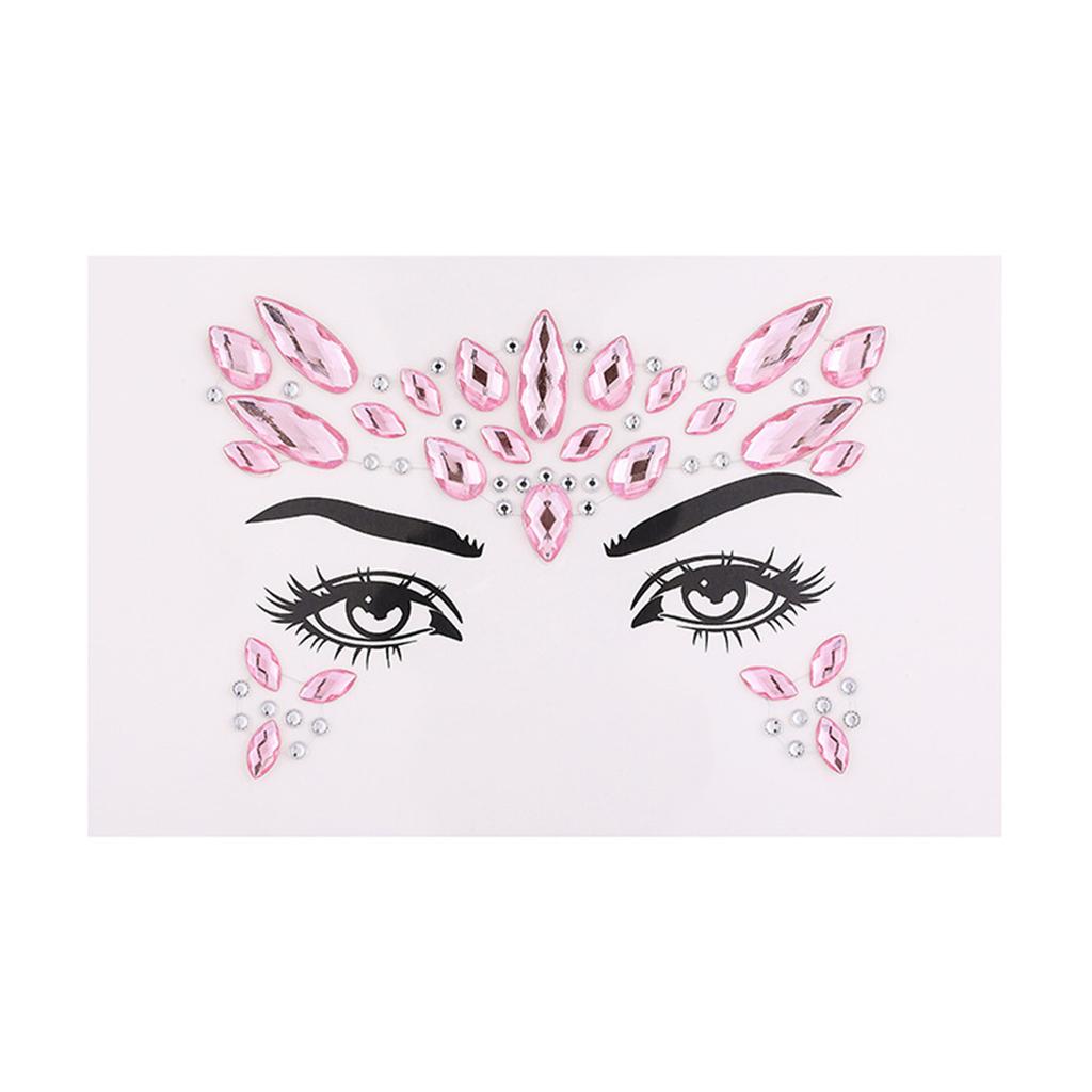 Rhinestone Face Decorative Stickers Stage Makeup Stickers Crystal Decorative Stickers Eye Makeup