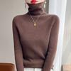 Navava Women Soft Rib Turtleneck Long Sleeve Knit Tee Nk3197