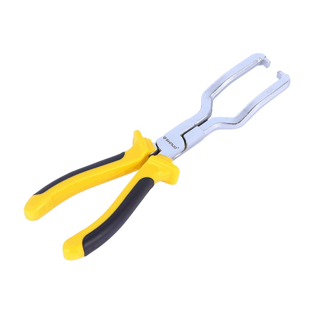 

Многофункциональный инструмент для снятия шланга топливной магистрали и водопроводной трубы автомобиля, плоскогубцы для хомутов шлангов, автомобильные аксессуары жёлтый