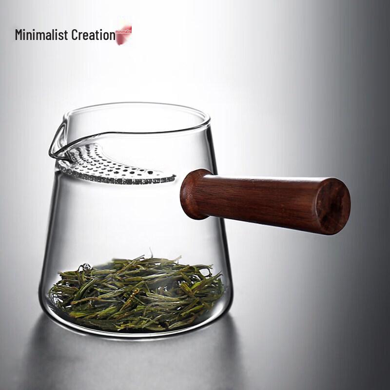 Youluo Premium Thickened Crescent Glass Teapot with Infuser