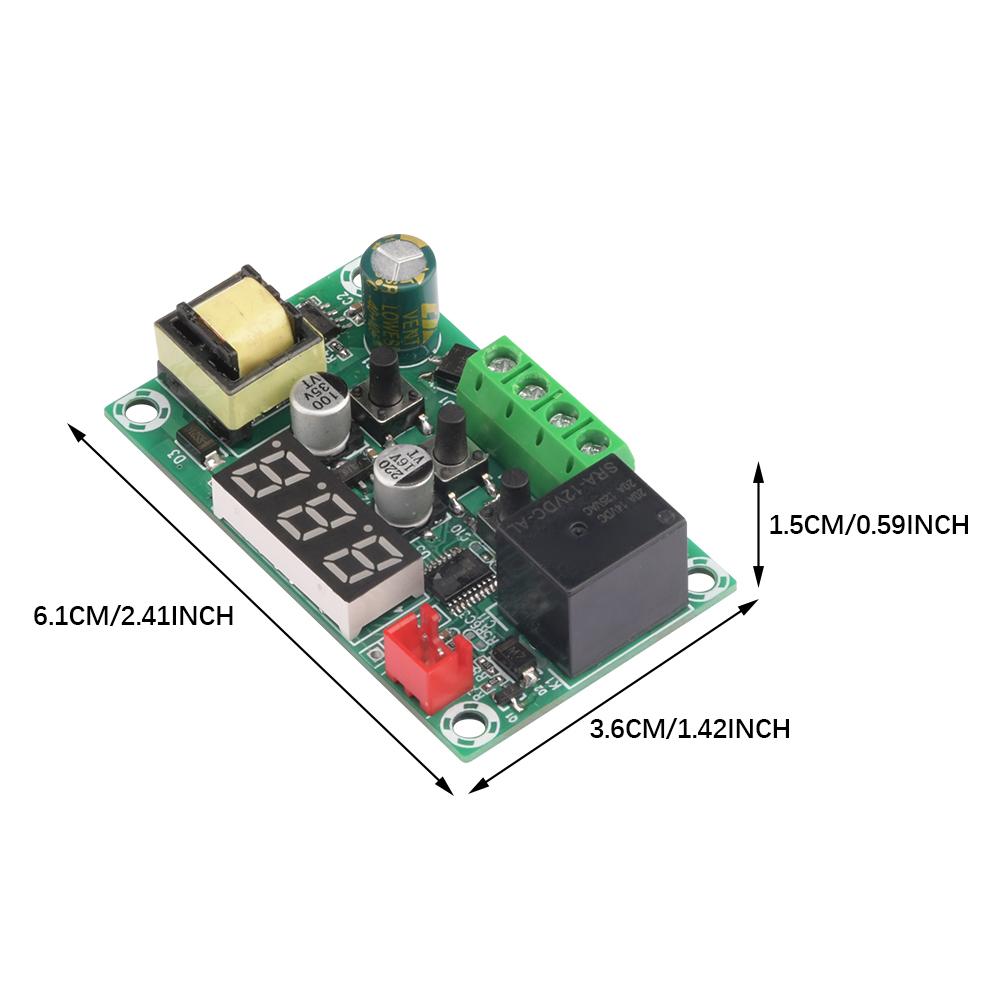 W1209 AC110-220V LED Digital Constant Temperature Controller Thermometer Switch Module Waterproof NTC Sensor Red Display