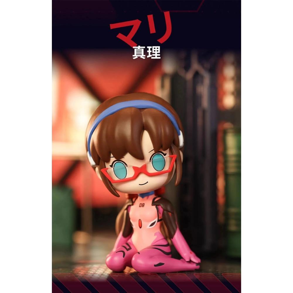 8CM Anime EVA Figure Asuka Langley Soryu Sitting InRows Cloak Ayanami Rei Toy Nagisa Kaworu Model Ikari Shinji Gift Collection