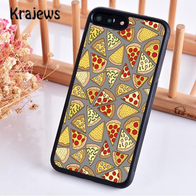 

Krajews Capa Black Pizza New Soft Phone Case Cover For iPhone 17 Air 16 15 14 plus 11 12 13 pro max Plus coque Fundas iPhone 13
