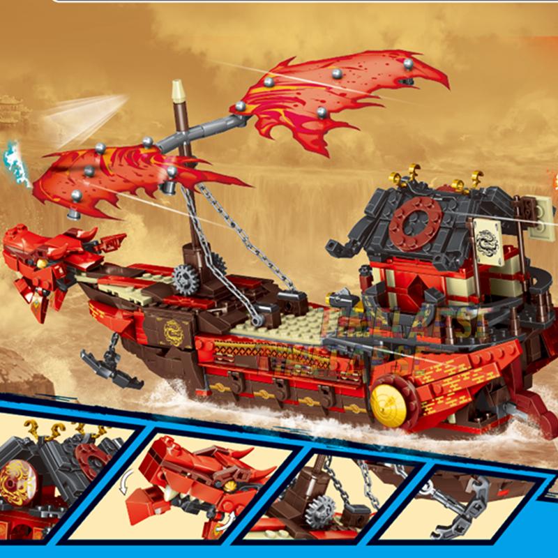 Destiny Bounty Ferry Season Building Blocks Classic Model Sets Bricks Kids Kits for Boys Educational Toys Children