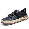 Genuine Leather Sneakers Men Casual Shoes Soft Comfortable Mens Driving Shoes Breathable Brand Male Footwear Black White Green