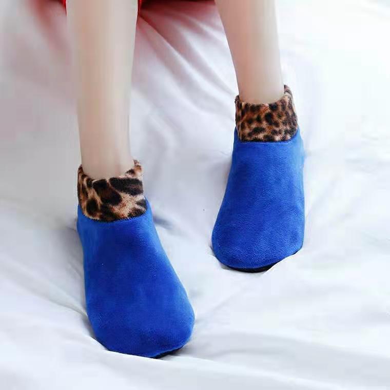 Erwachsene Herren- & Damen Anti-Rutsch Fleece-gefütterte Bodensocken - Warme Dicke Überzieher für Herbst/Winter