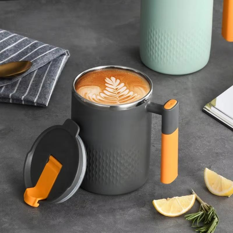 1PC 450ml 15oz Stainless Steel Insulated Coffee Mug with Handle Double Layer Thermal Mug Drinkware
