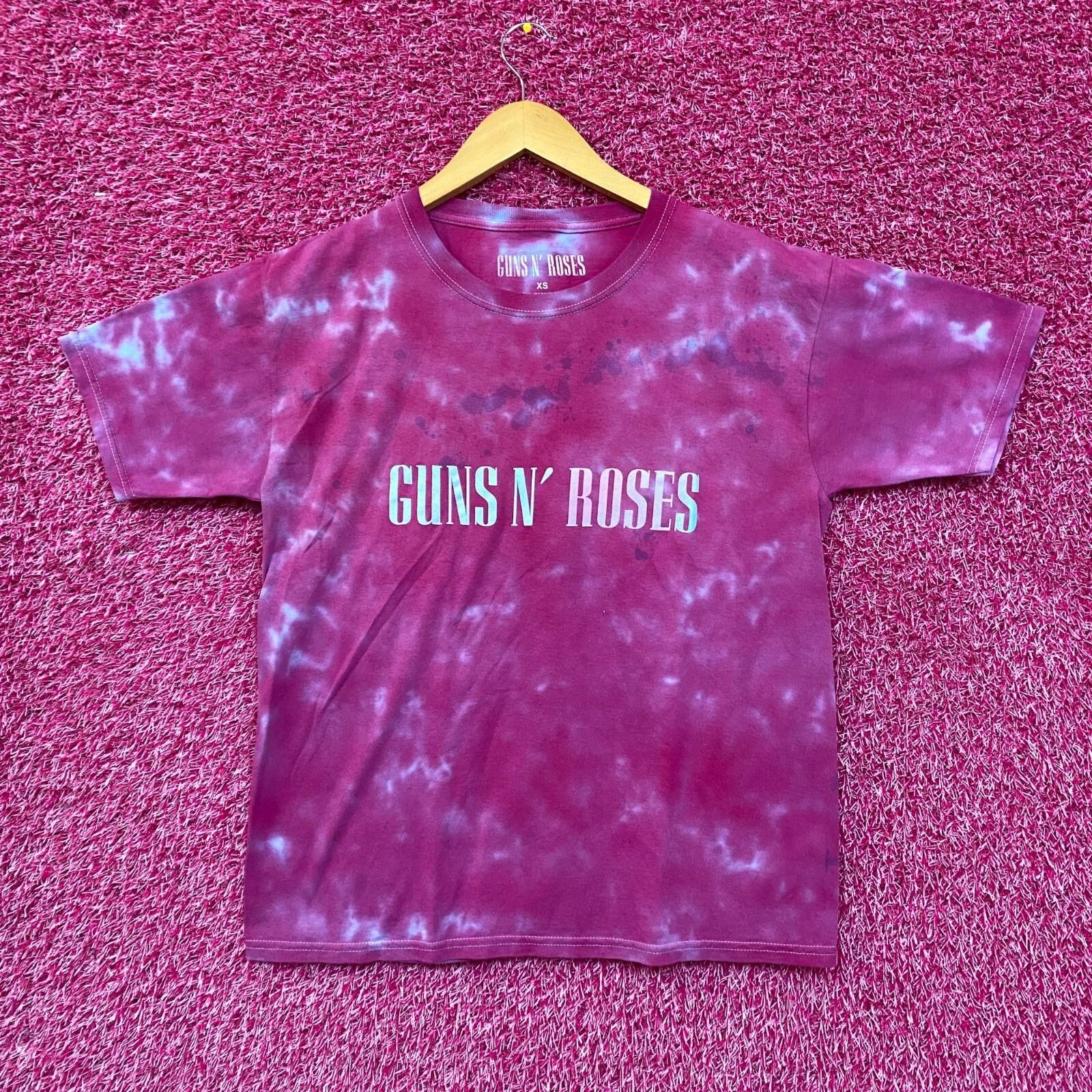 Guns N’ Roses Logo Rock Tie Dye Tshirt size Extra Small S