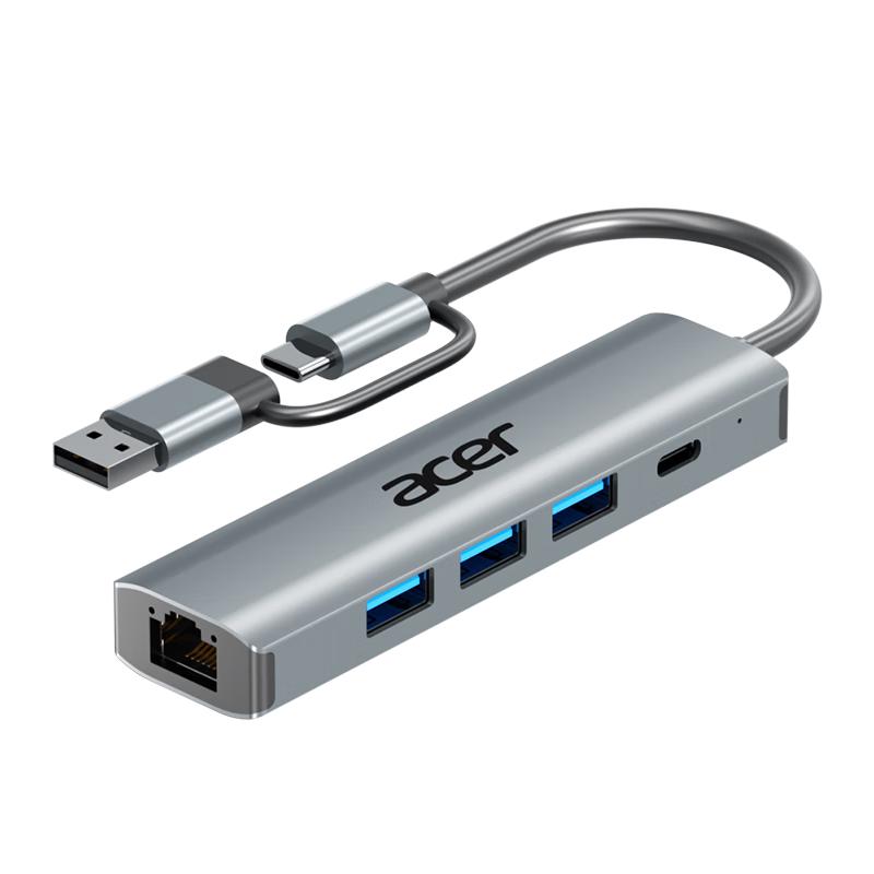 Многопортовый USB-C и USB-хаб-адаптер Acer