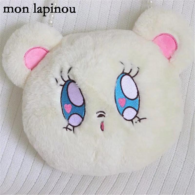 Pluche Beren Rugzak Japanse Kawaii Beren Tas Dier Meisjes Schooltas Ronde Vorm Schoudertassen Rugzak Vrouwen Zacht Beren Speelgoed