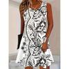 Women's Dress ,3D Printing,O Neck,Short Sleeve,Casual,Lightweight Dresses,fresh,Hip Hop ,Large Size,Fashion