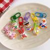 3Pcs Creative Resin Duck Keychain Pendant Car Key Ring Cartoon Cute Keychain Novelty Backpack Decoration Accessories Gifts
