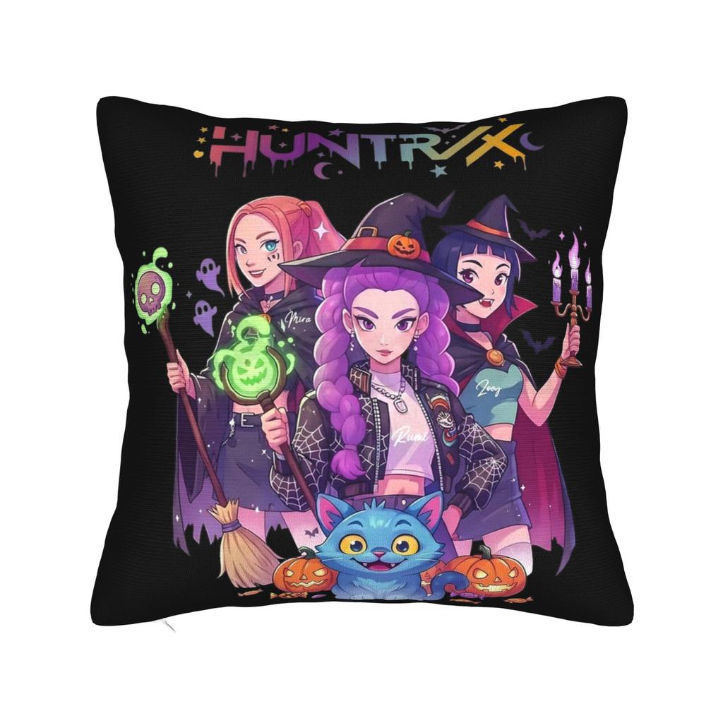 KPop Demon Hunters Huntrix Mira Witch Pillowcase Printing Polyester Cushion Cover Decorations Throw Pillow Case Cover Home